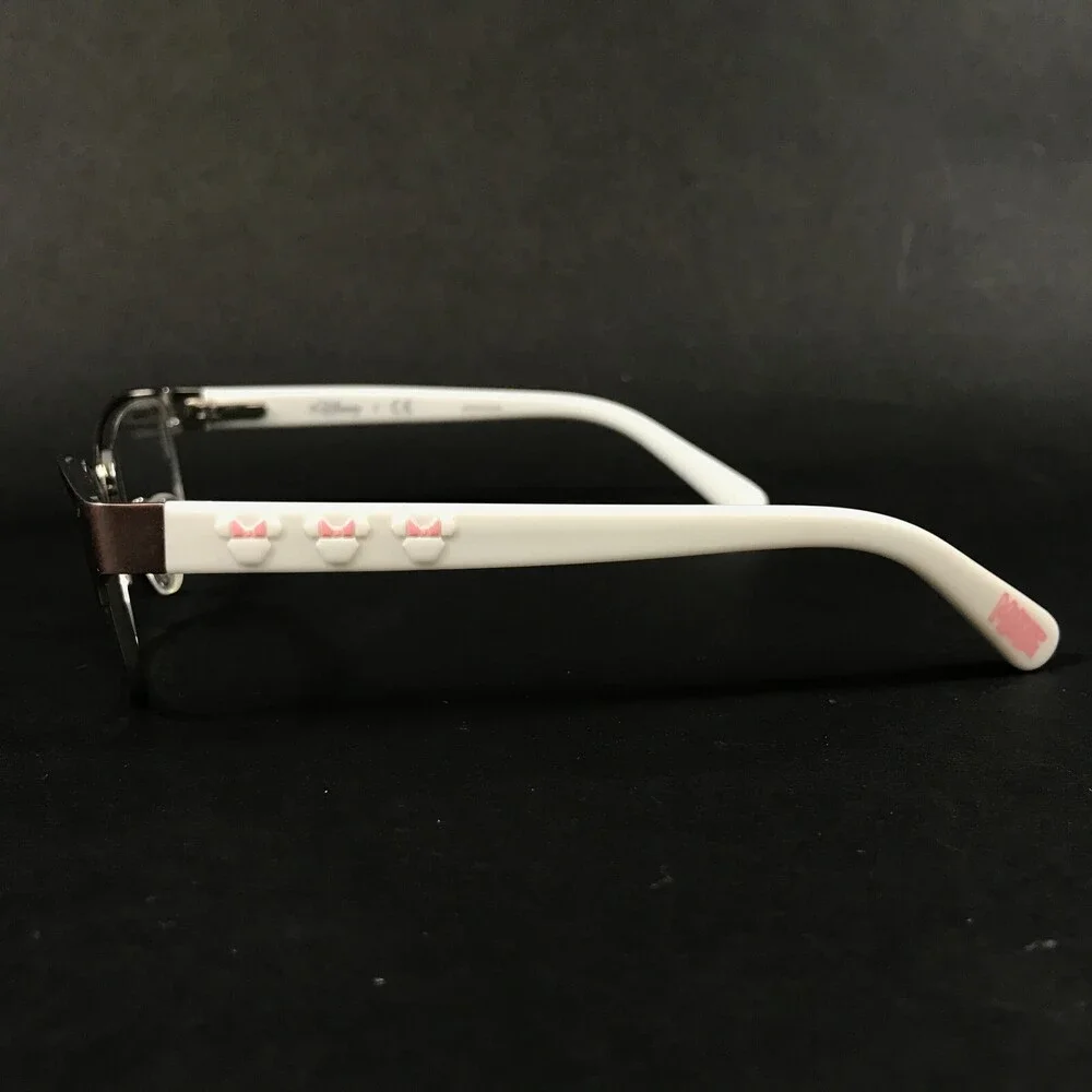 Disney Girls Eyeglasses Frames Kids 3E 1009 3176 White Pink Rose Gold 46-15-125